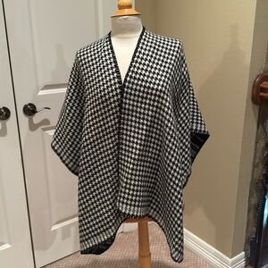 Houndstooth Knit Kimono